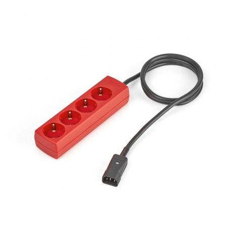 Salicru Cable Salida 663BA000004 con Regleta 4 Tomas IEC C14 / 4 Schuko 2m 10A